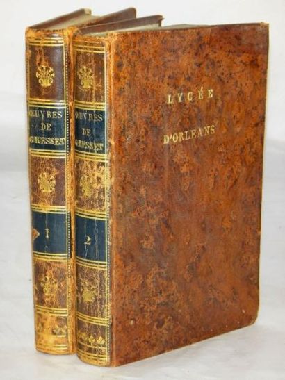 null Gresset. Oeuvres.

Nîmes, Chez J. Gaude, 1808. Complet en deux volumes, dans...
