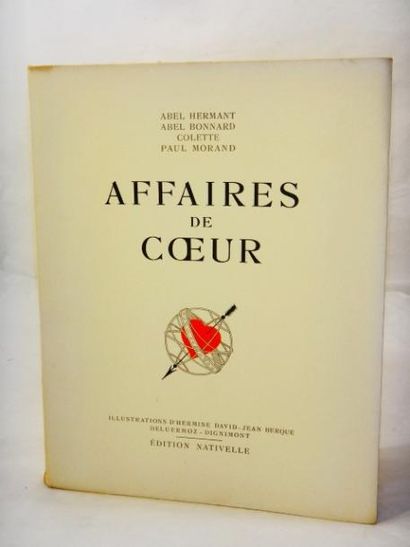 null Hermant/Bonnard/Colette/Paul Morand. Affaires de coeur.

Edition Nativelle,...