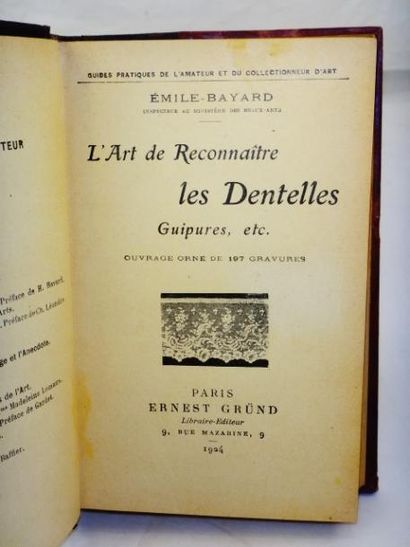 null Emile Bayard. L'Art de reconnaître les dentelles, guipures etc...

Paris, Ernest...