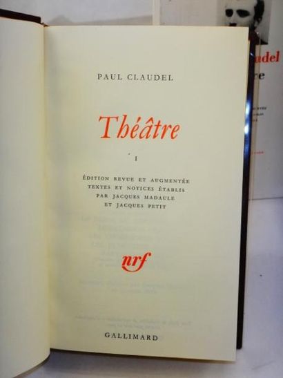 null Paul Claudel. Théâtre. Tome 1.

Paris, Bibliothèque de la Pléiade, NRF, 2002....