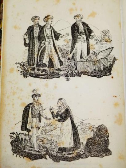 Fénélon. Fables. Gravures Paris,  Chez Didier et Corbet, 1835. Reliure plein cuir....