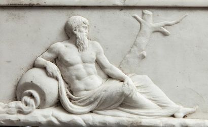 ARCHEOLOGIE Ecole italienne des XVII°-XVIII° sie?cles

Bas relief en marbre repre?sentant...