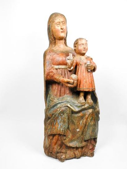 SCULPTURE Ecole italienne du XVI° sie?cle, Haute Savoie

Vierge a? l’enfant en majeste?...