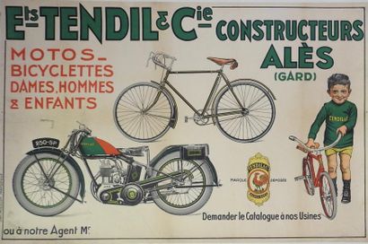 AFFICHES ANONYME

	Ets TENDIL.”Motos-Bicyclettes.Constructeur Alès (Gard) ”

Imp.Moullot-Marseille...