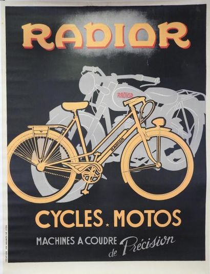 AFFICHES ANONYME

	RADIOR.”CYCLES -MOTOS”.

Création imp.réunies de Lyon - 160 x...