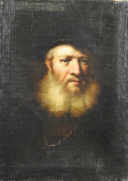TABLEAUX ANCIENS Ecole hollandaise du XVII° sie?cle, suiveur de Rembrandt

Portrait...