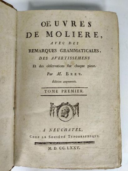 null 
Bret M. Oeuvres de Molière, avec des remarques grammaticales, des avertissements...