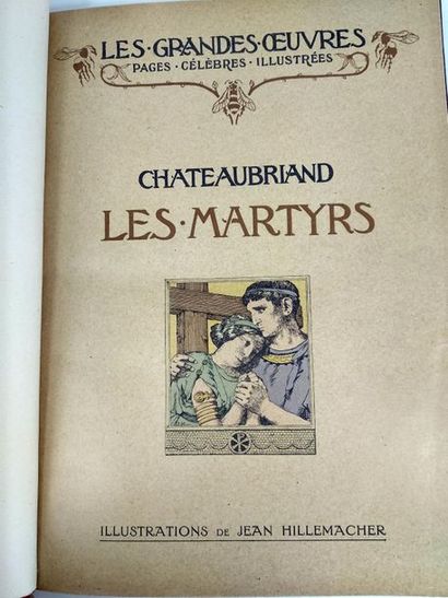 null Chateaubriand.Les Martyrs
Paris.Henri Laurens.1921

In-4 Demi chagrin à coins.Couverture...
