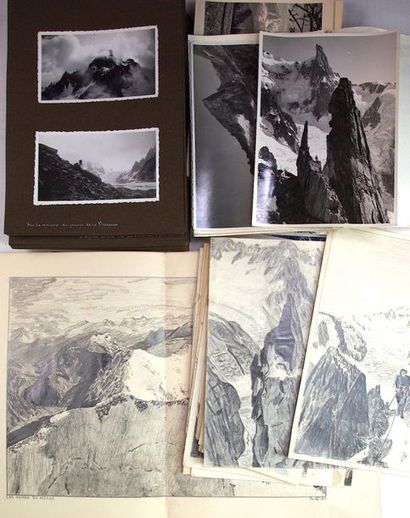 null 46 dessins des années 1936/37 à la mine de plomb signés R. Spies + 114 photos...