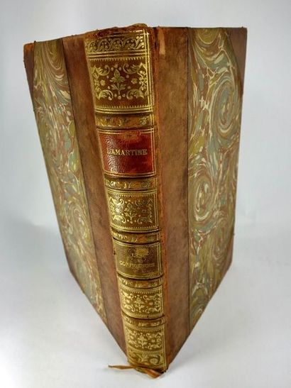 null De Lamartine A. , Les confidences.
Paris, Perrotin, 1849, édition originale.
In8,  demi reliure...