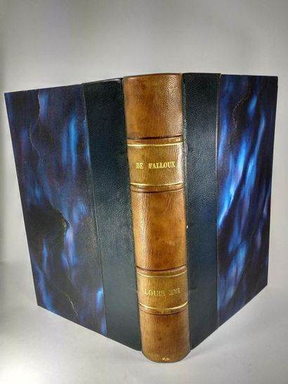 null De Falloux  , Louis XVI
Paris,Delloye, 1840, édition originale.
In4, Demi reliure...