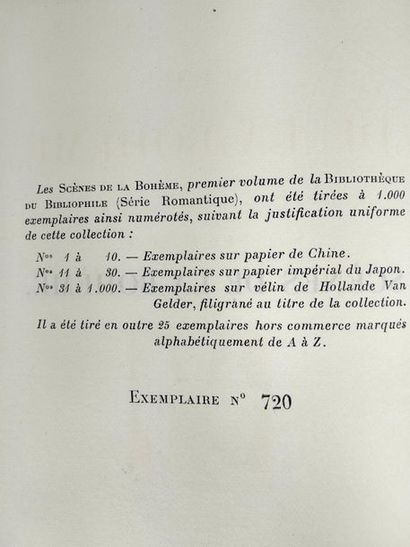 null Murger Henry, Scénes de la bohéme.
Lyon, H. Lardanchet, 1913.

In8, Demi reliure ...