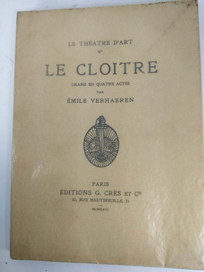 Emile Verhaeren Emile Verhaeren. Le Cloitre.
Paris . Editions G.Crès et cie.1926.
In...