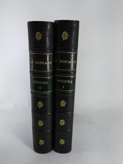 De Ronsard De Ronsard . Poésies. Lot de 2 volumes.
Paris.Firmin Didot et cie.1862.
In8...