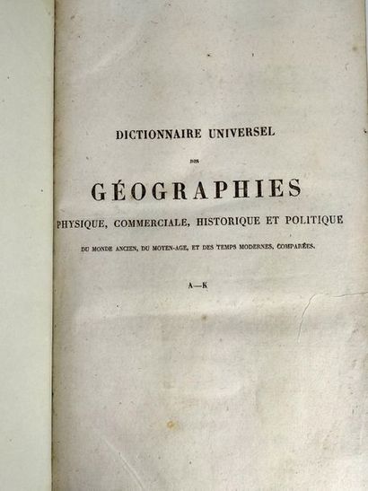 null Dictionnaire universel des géographies physique, commerciale, historique et...
