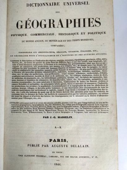 null Dictionnaire universel des géographies physique, commerciale, historique et...