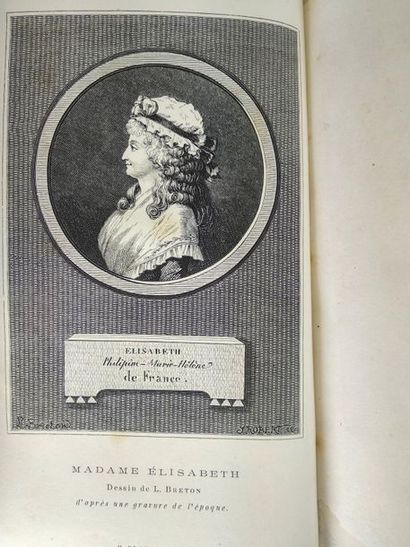 null De Beauchesne. M.A. La vie de Madame Elisabeth, sœur de Louis XVI . Lot de 2...