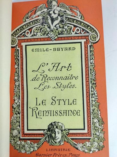 null Emile-Bayard .Le style renaissance.
Paris Garnier 1918.
In8 demi reliure cuir...