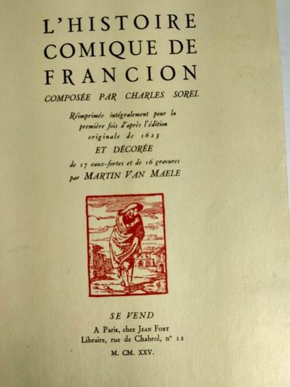 null Sorel Charles . L'histoire comique de Francion.
Paris .Jean Fort .1925
In4 Demi...