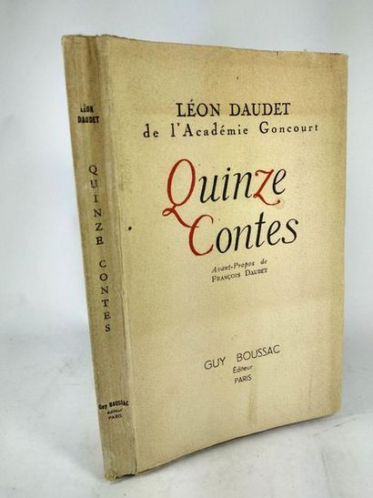 null Daudet Léon .Quinze contes.
Paris. Guy Boussac. 1948.
Edition originale brochée.Format...