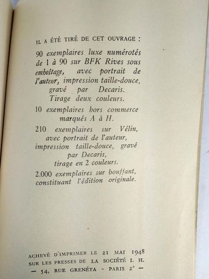 null Daudet Léon .Quinze contes.
Paris. Guy Boussac. 1948.
Edition originale brochée.Format...