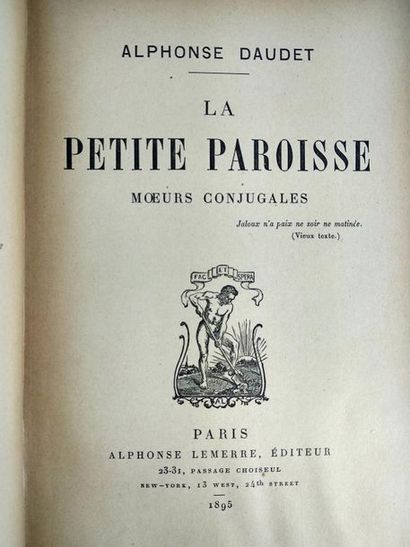 null Daudet Alphonse . La petite paroisse, mœurs conjugales.
Paris .Lemerre . 1895.
In8...