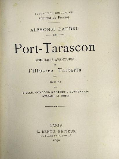 null Daudet Alphonse.Port-Tarascon.
Paris . E.Dentu 1890 .
Petit In4 Demi reliure...