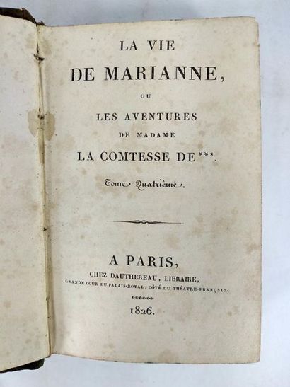 null Marivaux. La vie de Marianne ou Les aventures de Madame la comtesse de... (lot...