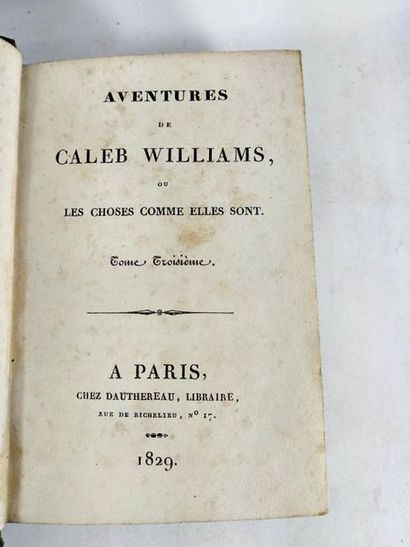 null Aventures de Caleb Williams ou les choses comme elles sont.(lot de 2 volumes)
Paris...