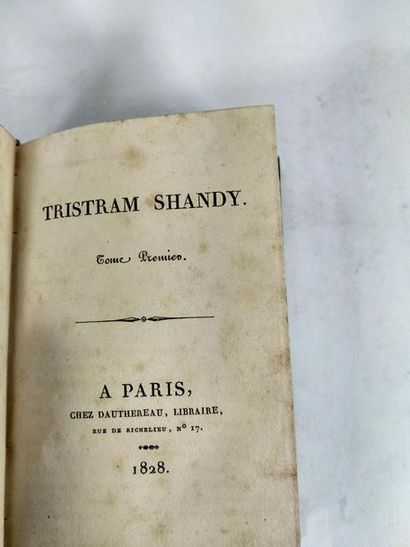null Tristram Shandy. (lot de 3 volumes)
Paris . Chez Dauthereau. 1828.
In18 Demi...