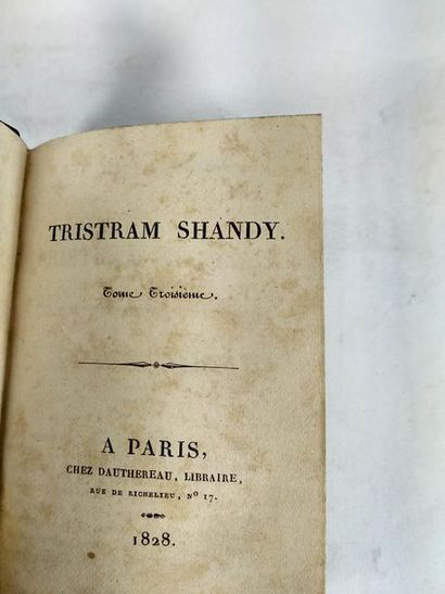 null Tristram Shandy. (lot de 3 volumes)
Paris . Chez Dauthereau. 1828.
In18 Demi...