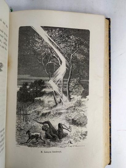null W.de Fonvielle. Eclairs et tonnerre.
Paris Hachette .1867 .
Illustré de 39 vignettes...
