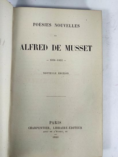 null Alfred de Musset . Important lot de 9 volumes.Poésies, contes, comédies, proverbes...
Paris...