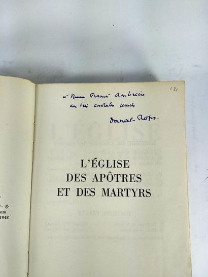 null Daniel-Rops . L'église des apôtres et des martyrs.
Paris . Fayard. 1948
In8...