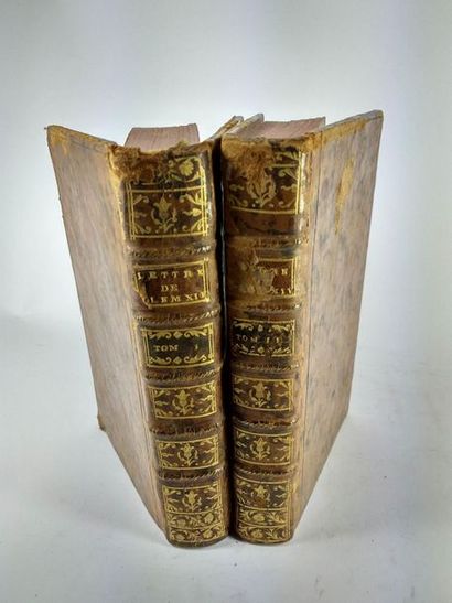 null Lettres intéressantes du pape Clément XIV. (lot de 2 volumes) .
Paris . Chez...