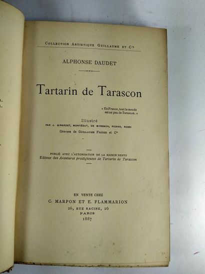 null Daudet Alphonse.Tartarin de Tarascon.
Paris C.Marpon et E.Flammarion. 1887.
In8...
