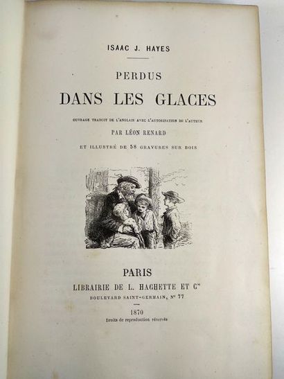null Isaac J.Hayes. Perdus dans les glaces.
Paris Hachette . 1870 .
In4 . Reliure...