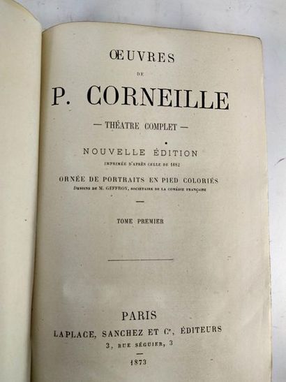 null Corneille Pierre. Théâtre complet .(Lot de 3 volumes)
Paris Laplace, Sanchez...