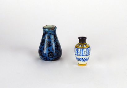 null SOUPIREAU Jeanne (Algérie)

Vase à décor floral noir sur fond bleu (manque à...