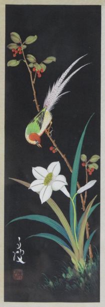 null Chine

Paire de gouache sur tissus représentant des oiseaux

35 x 11 cm