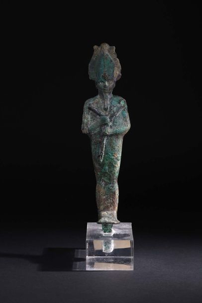 null Grand Dieu Osiris en bronze
Egypte, XXVI° dynastie, 663 - 332 avant J.-C.
H...