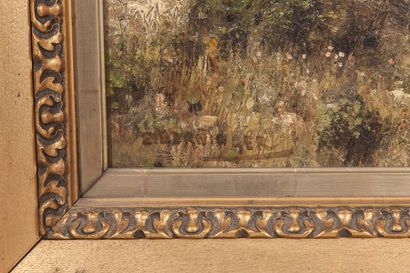 Edmund Berninger (1843-1929) 
Vue de Naples
Huile sur toile signée en bas à gauche
64...