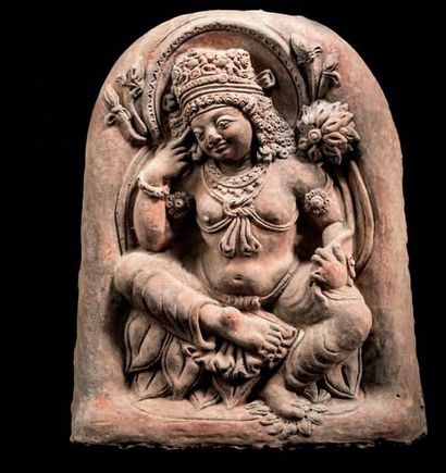 null 
Bodhisattva contemplative

Rare et exquise figure d’une Bodhisattva pensive...