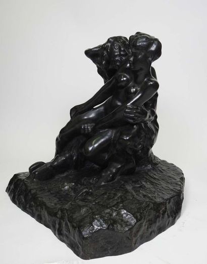 Auguste RODIN (1840-1917), d'après 
Le Minotaure base carrée
Bronze à la cire perdue,...