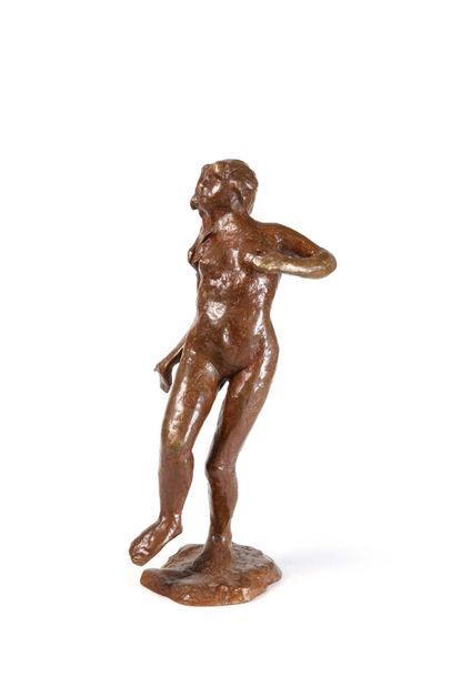 Anders Léonard Zorn (1860-1920) 
Jeune femme nue, 1899
Bronze à patine mordorée signé...