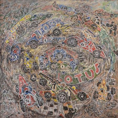 Armando Riva (né en 1947) "L'aria che tira", 2016
Huile sur toile signée
100 x 100...