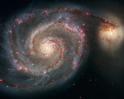 null Nasa. GRAND FORMAT. Espace profond. La grande galaxie Whirlpool est connue pour...
