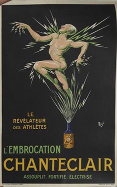 null Mich, 1919 


Affiche «L’Embrocation Chanteclair, le révélateur des athlètes»...