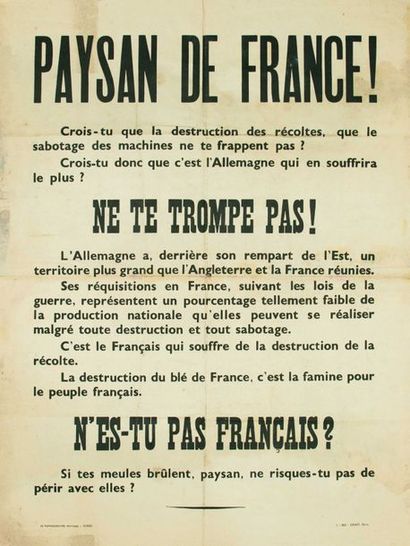 null 4 affiches Seconde guerre mondiale: «Attention, plus 140.000 ouvriers et ouvrières...