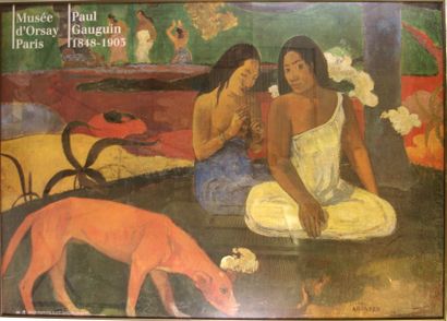 null Affiche encadrée «Gauguin» Muséee d'Orsay. 100 x 140 cm. Photo faite en 199...